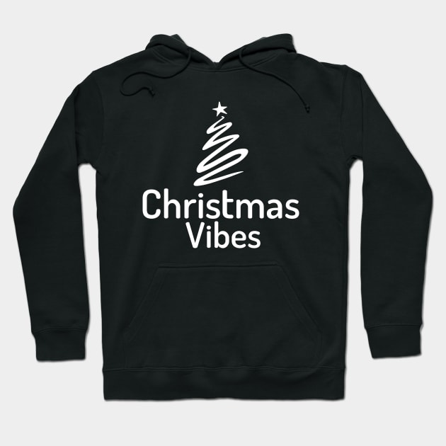 Christmas Vibes - Christmas Tree illustration Hoodie by B3N-arts